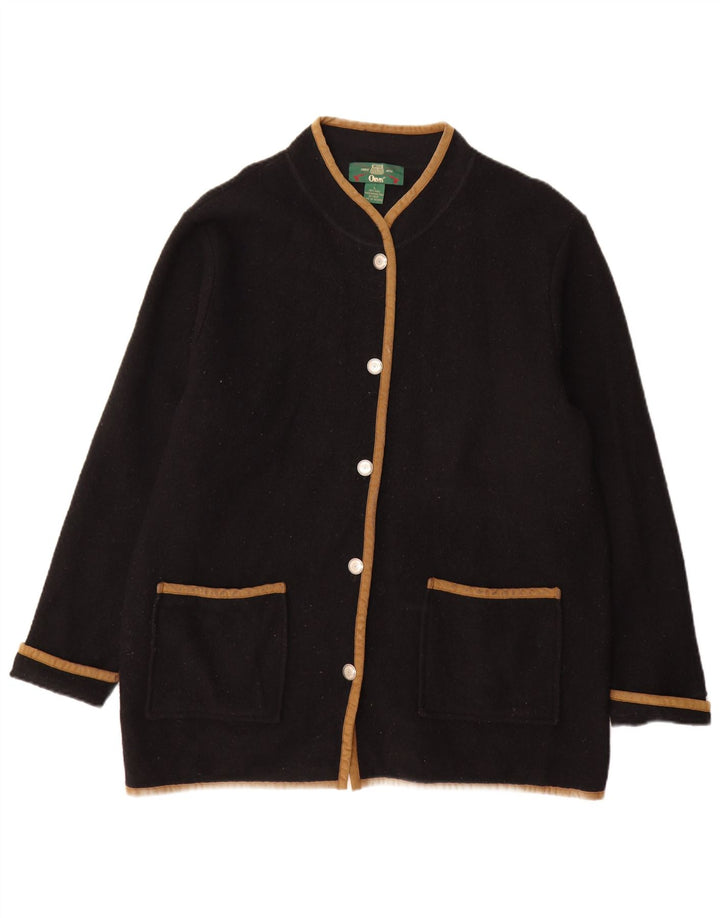 Cappotto da donna Orvis UK 16 grande lana nera