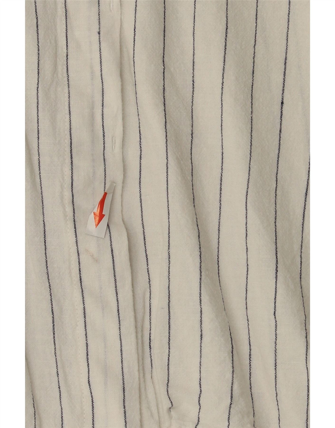 Camicia oversize lunga da donna Zara UK 10 piccolo gessato bianco
