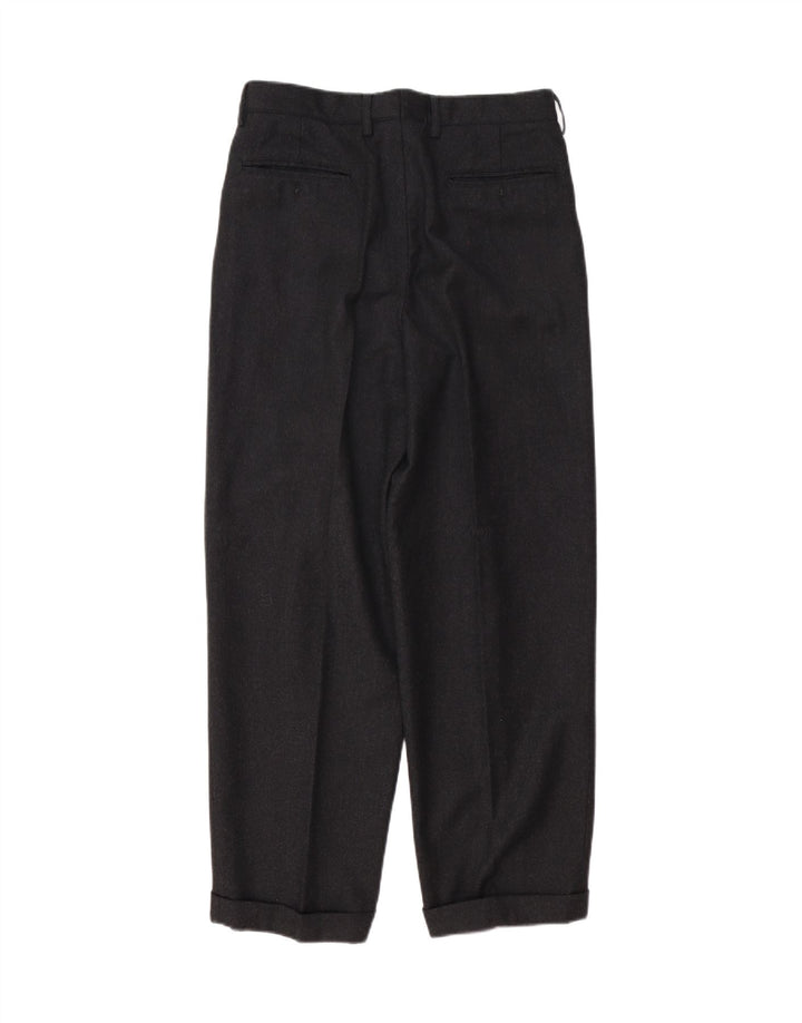 Master Coat Pantaloni da abito da uomo con pegging IT 48 Medio W32 L29 Lana grigia