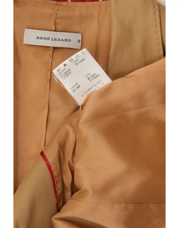Giacca blazer a 1 bottone da donna Rene Lezard EU 38 cotone beige medio
