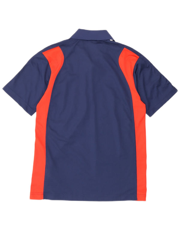 Polo grafica da uomo Adidas UK 34/36 Small Blu navy Colourblock