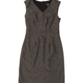 MOSSIMO Womens Stretch Sheath Dress US 6 Medium Grey Herringbone Vintage Mossimo and Second-Hand Mossimo from Messina Hembry 