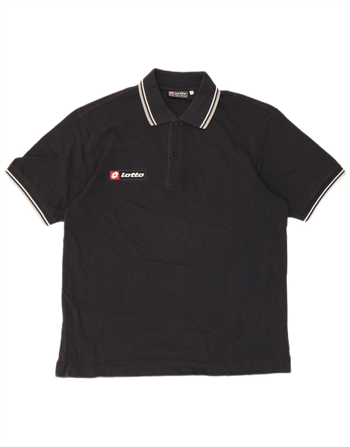 Polo da uomo Lotto Large nera