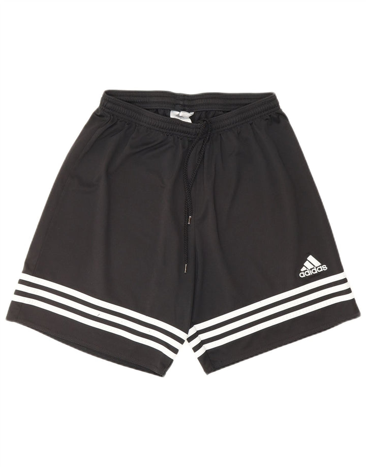 Pantaloncini sportivi ADIDAS Climalite da uomo medio nero in poliestere