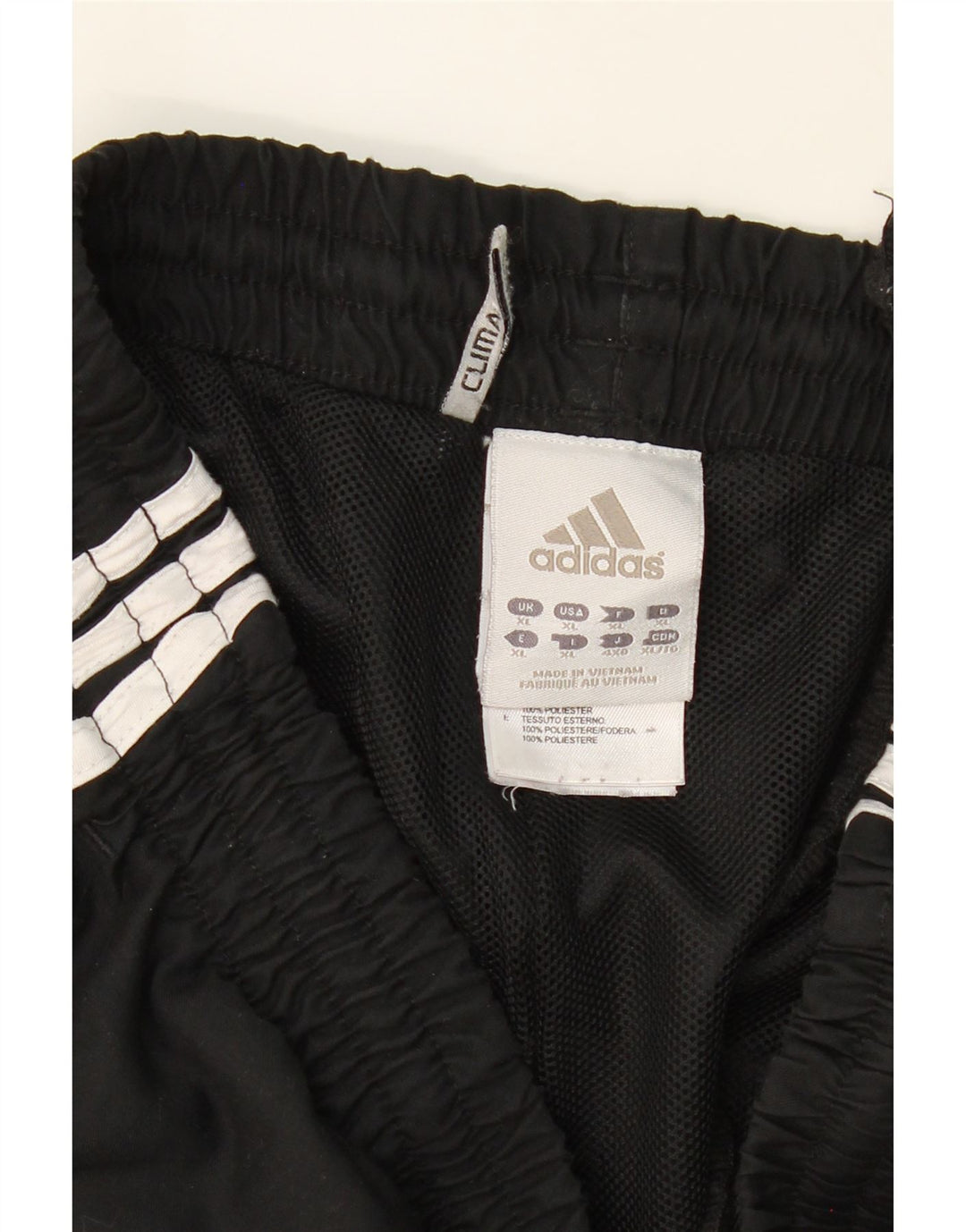 ADIDAS Mens Climalite Tracksuit Trousers XL Black Polyester Vintage Adidas and Second-Hand Adidas from Messina Hembry 
