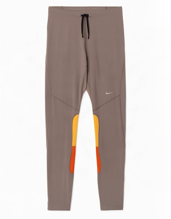 Leggings Nike Dri Fit da donna UK 39/41 Poliestere color block grigio medio