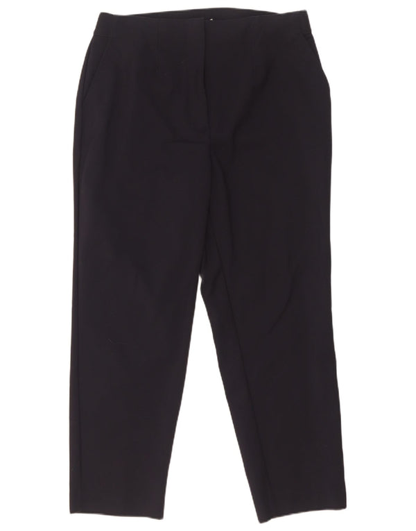 Pantaloni corti a vita alta da donna Marks & Spencer UK 14 Medium W30 L25 Nav
