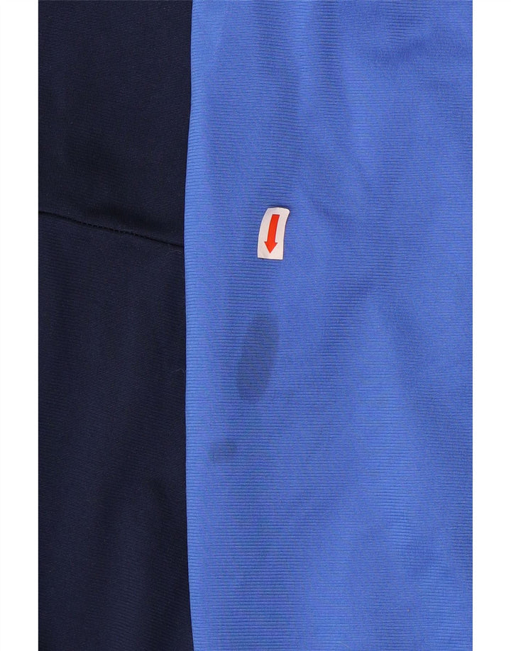 Giacca da ginnastica da uomo Adidas, color block medio blu navy