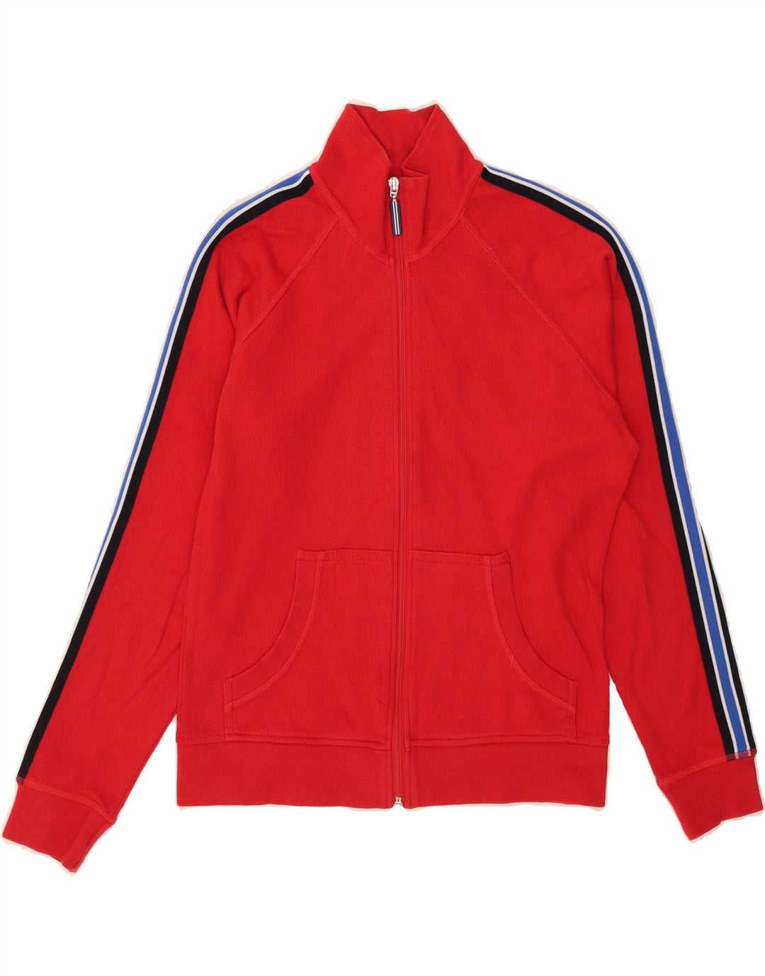 MARKS & SPENCER Womens Tracksuit Top Jacket UK 8 Small Red Cotton Vintage Marks & Spencer and Second-Hand Marks & Spencer from Messina Hembry 