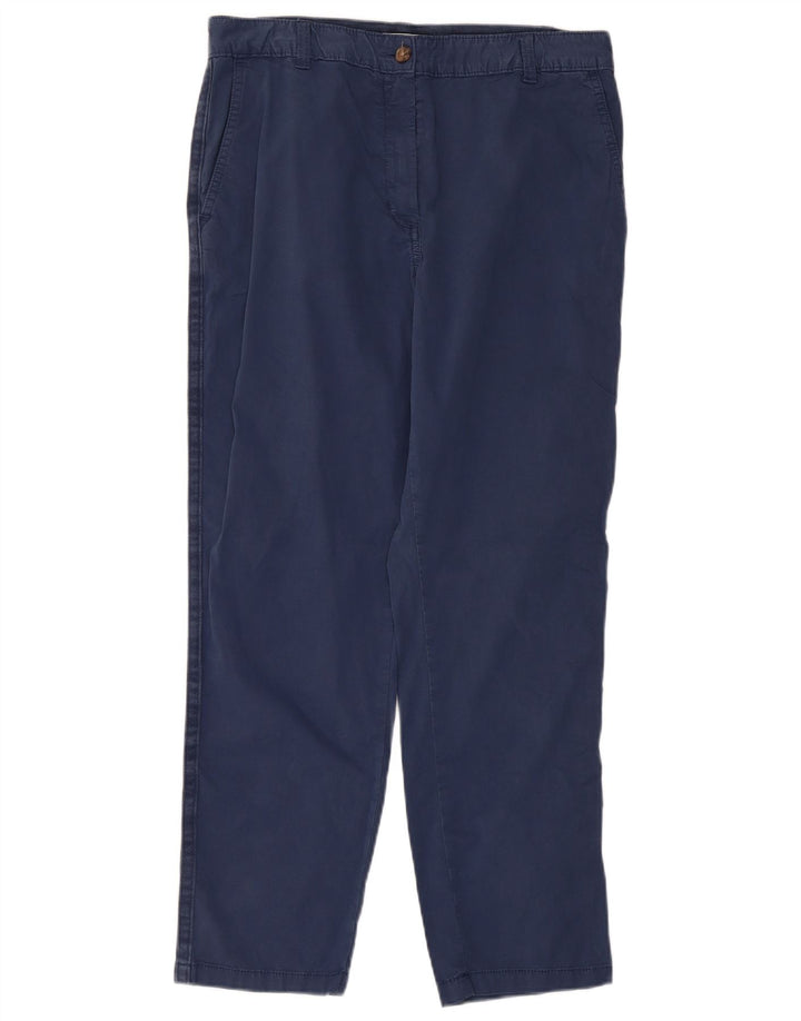 Pantaloni chino da donna Marks & Spencer UK 12 medi W32 L27 Blu navy