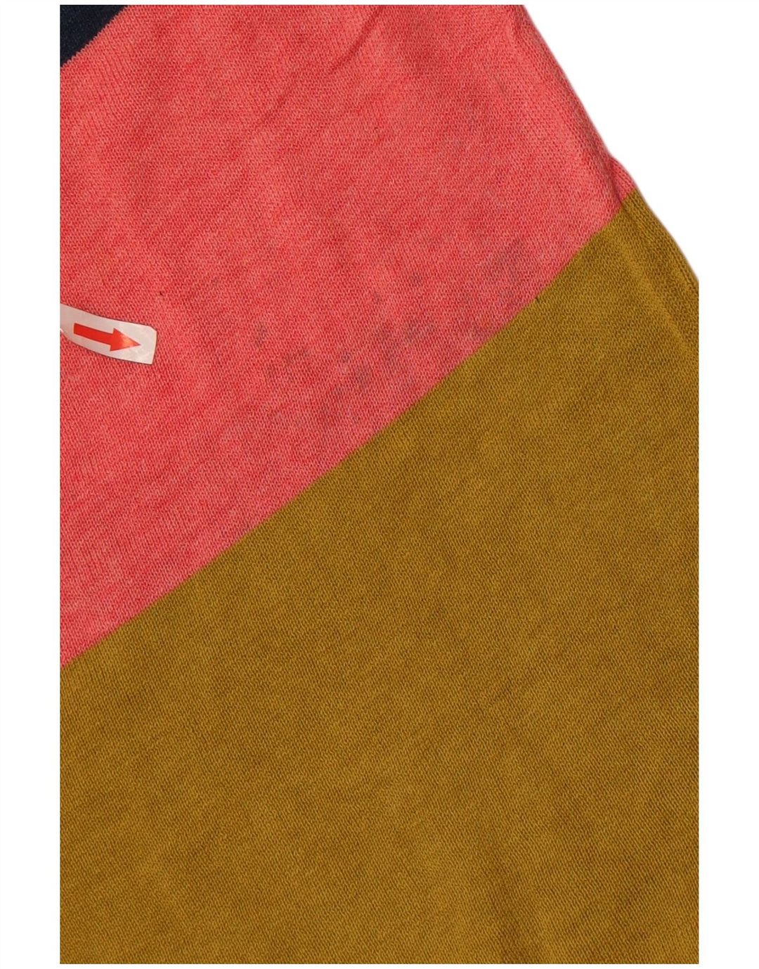 Maglione cardigan da donna White Stuff UK 14 Grande blocco di colori multicolore