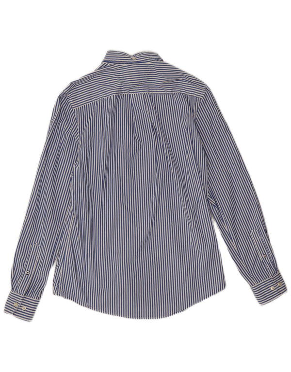 Camicia da uomo Tommy Hilfiger piccola in cotone a righe blu