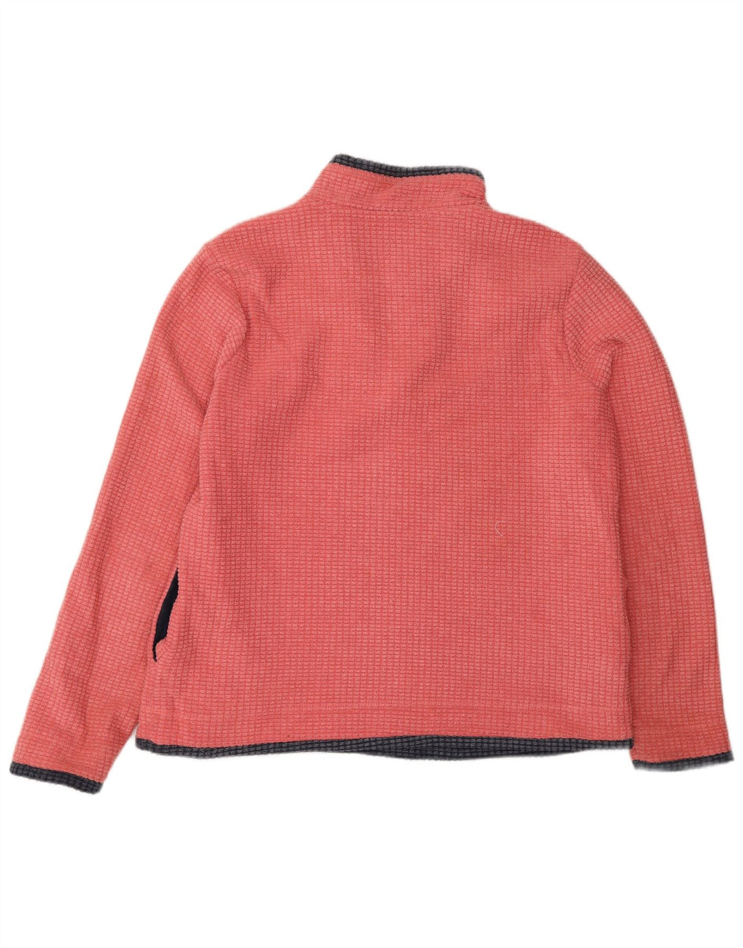 Maglione in pile da donna con collo con zip Weird Fish UK 16 grande poliestere rosa