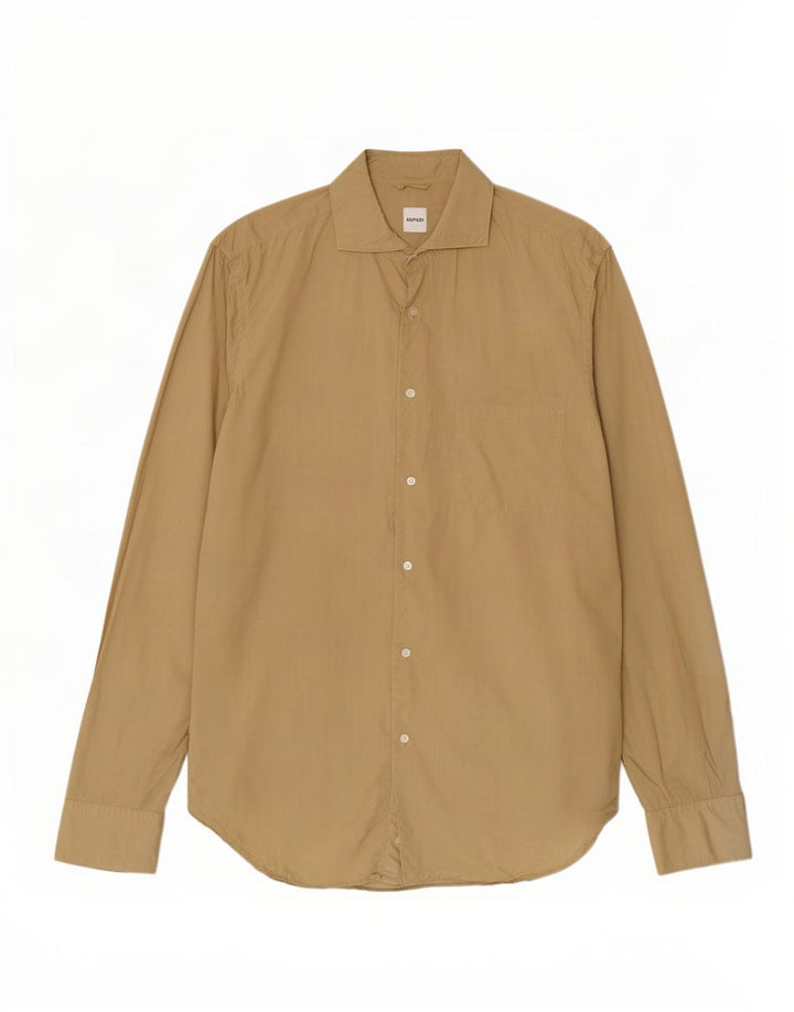 Camicia da uomo Aspesi taglia 41 16 grande cotone kaki