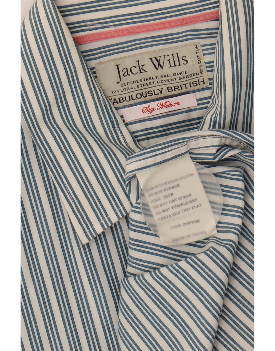 Camicia formale da uomo Jack Wills a righe blu medio