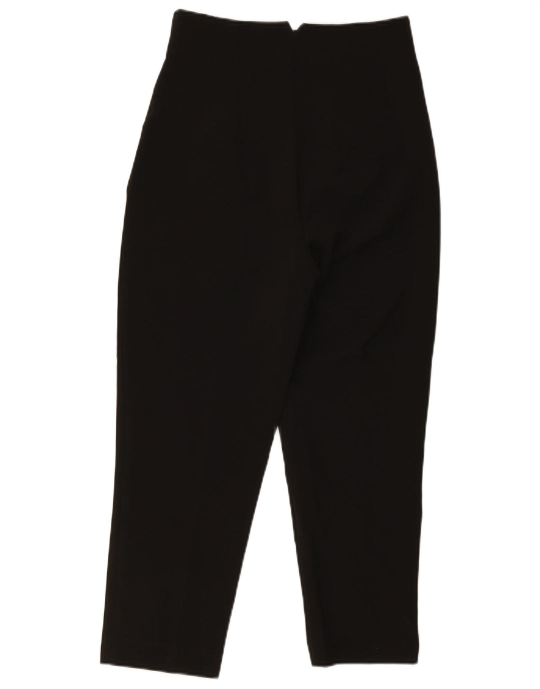 Pantaloni corti a vita alta da donna Zara medi W28 L25 poliestere nero