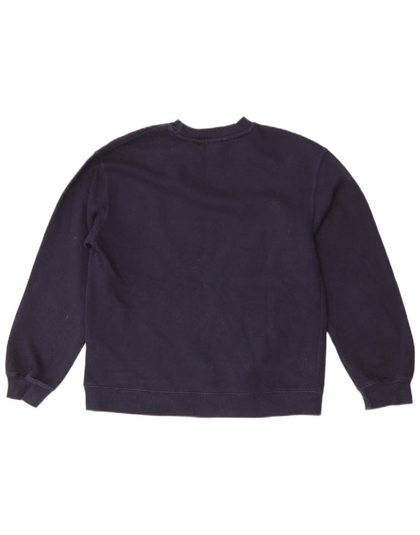Felpa Zara da uomo maglione piccolo in cotone blu navy