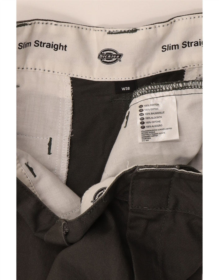 Pantaloncini chino da uomo Dickies W38 XL in cotone grigio