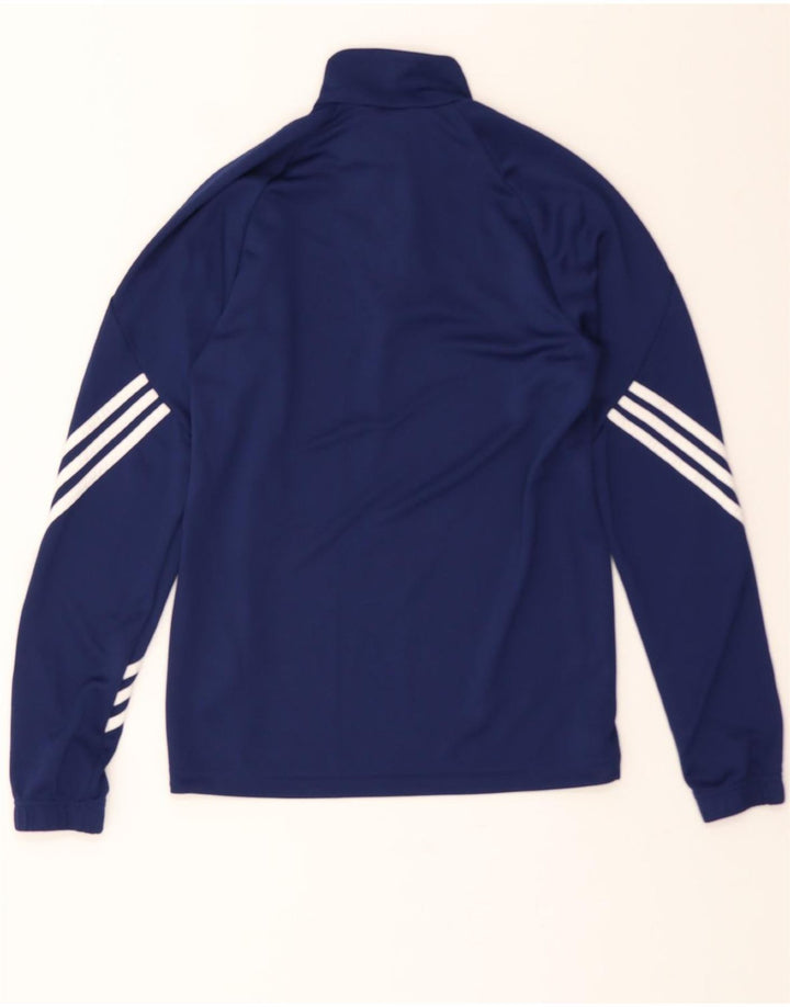 ADIDAS Mens Climalite Pullover Tracksuit Top Jacket XS Navy Blue Polyester Vintage Adidas and Second-Hand Adidas from Messina Hembry 