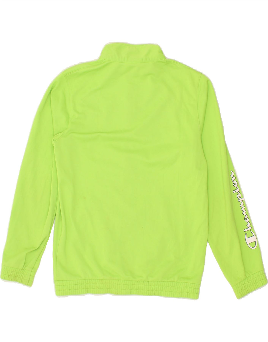 CHAMPION Boys Graphic Tracksuit Top Jacket 11-12 Years Large Green Vintage Champion and Second-Hand Champion from Messina Hembry 
