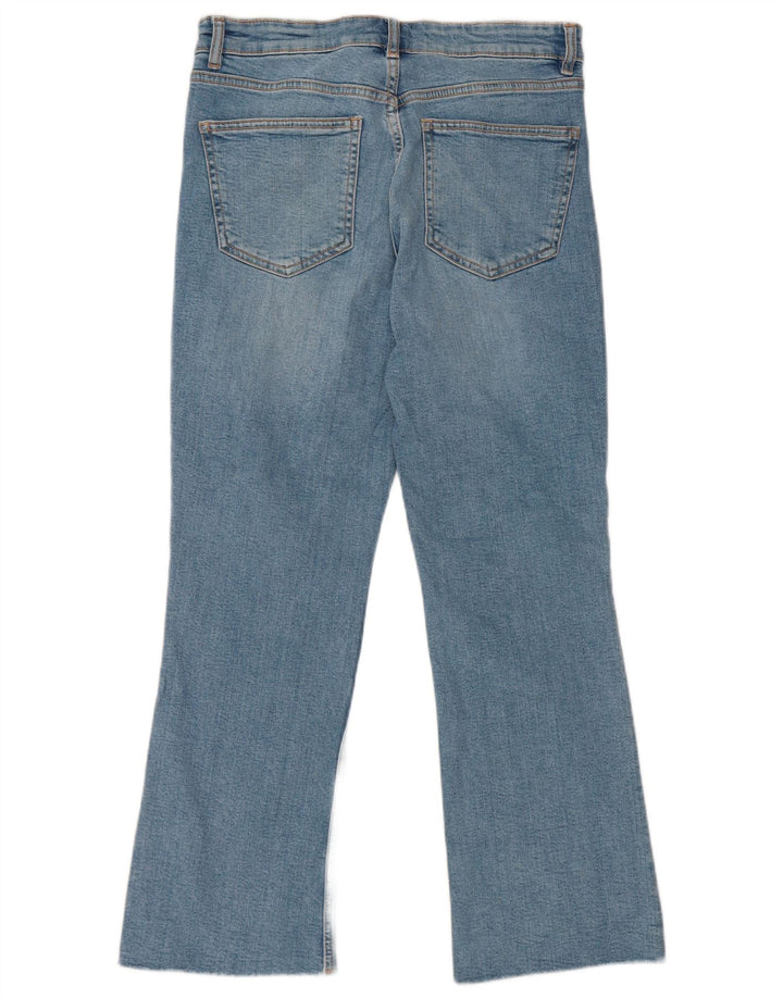 Jeans corti svasati da donna Zara EU 40 medi W30 L24 Blu