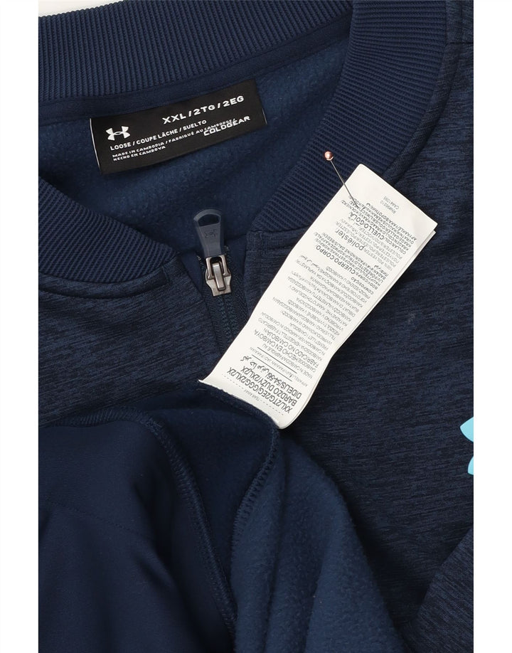 Giacca da tuta da uomo Under Armour Cold Gear 2XL poliestere blu navy