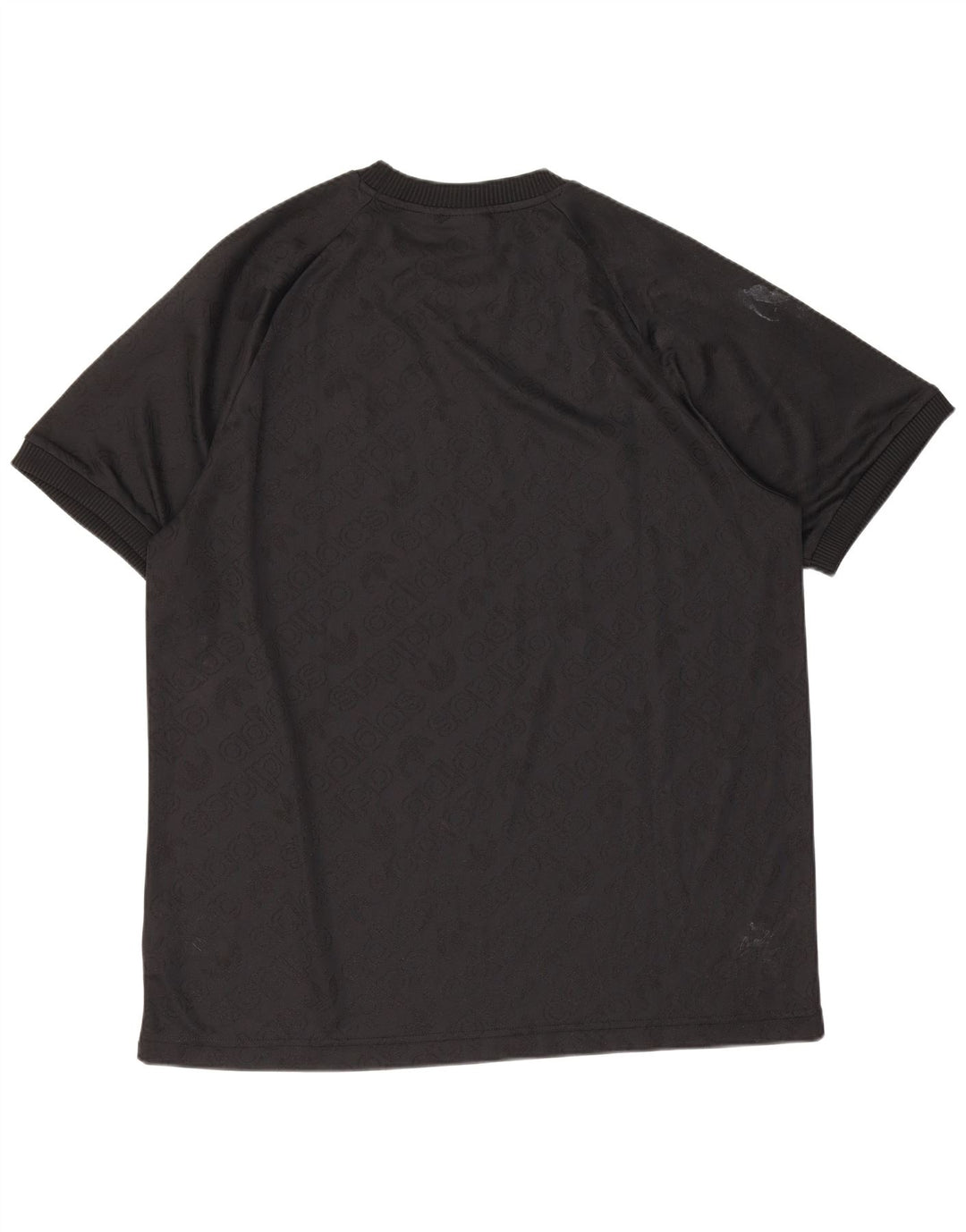 T-shirt da uomo Adidas Top media nera in poliestere