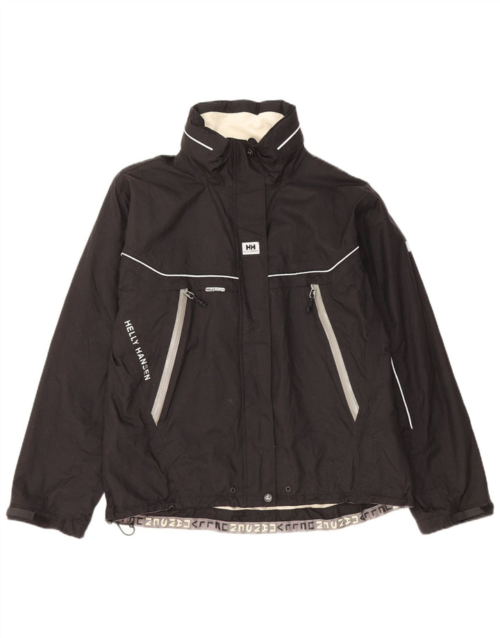 Giacca a vento con cappuccio da donna Helly Hansen UK 10 Small Black Colourblock