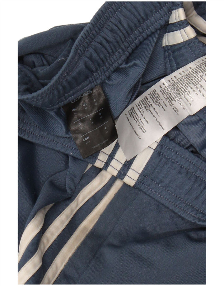 Pantaloni da tuta da uomo Adidas in poliestere blu medio