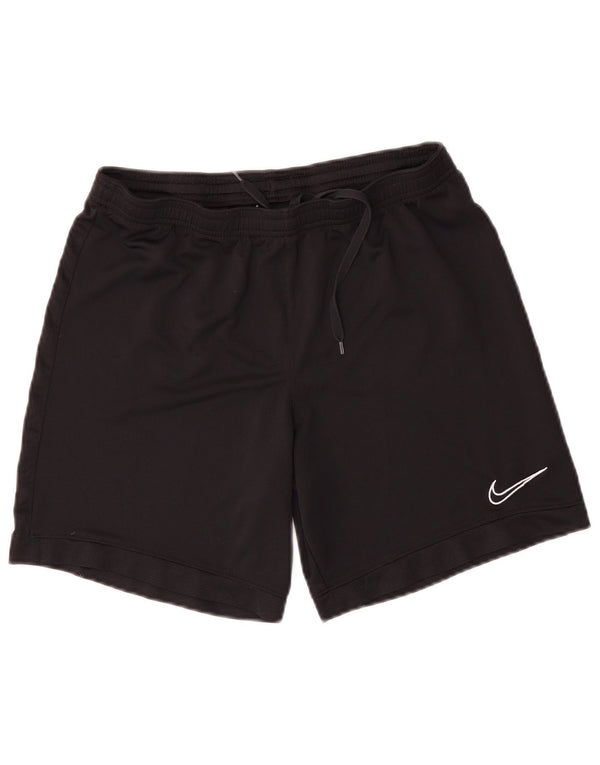 Pantaloncini sportivi Nike Dri Fit da uomo, grandi, in poliestere nero