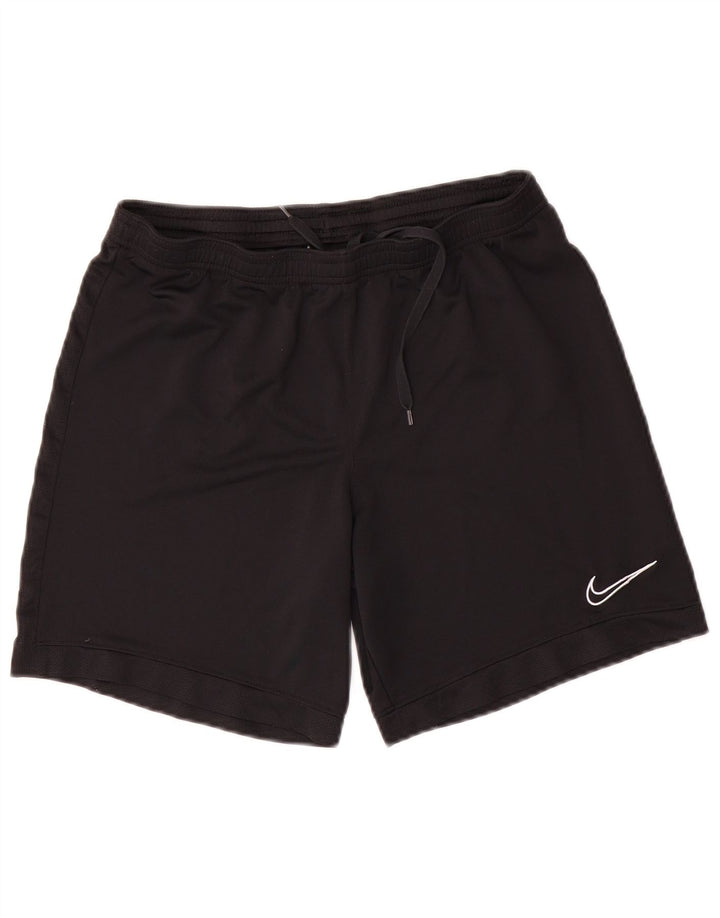 Pantaloncini sportivi Nike Dri Fit da uomo, grandi, in poliestere nero