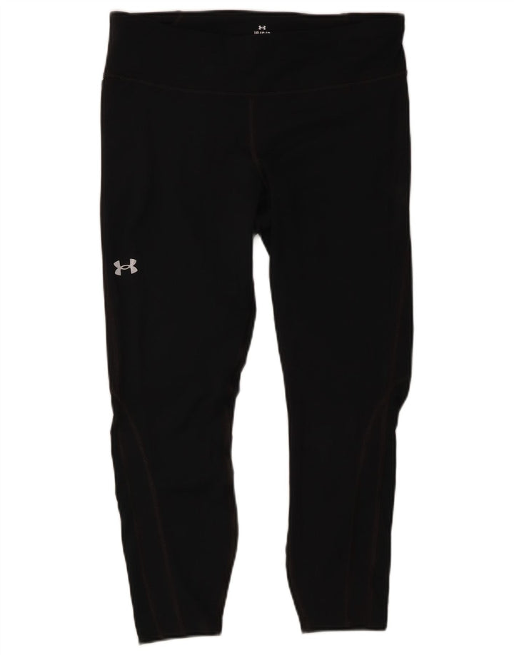 Leggings Capri a compressione da donna Under Armour UK 16 Large Poliestere nero