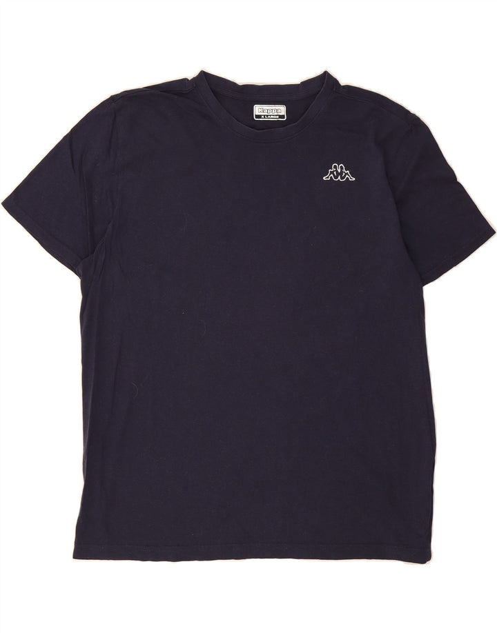 KAPPA Mens T-Shirt Top XL Navy Blue Cotton Vintage Kappa and Second-Hand Kappa from Messina Hembry 