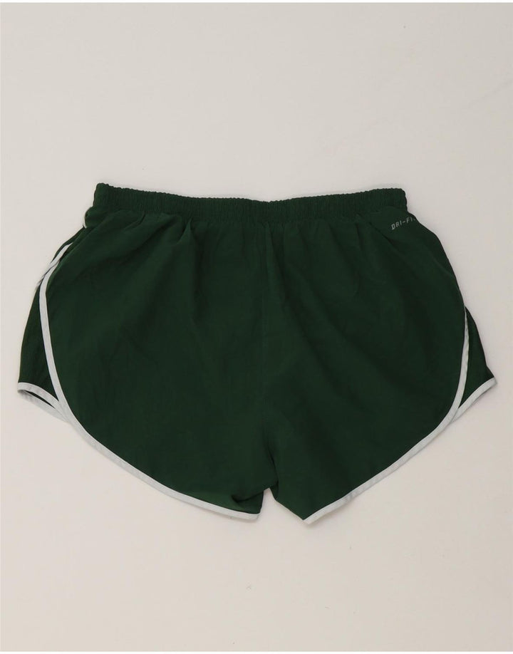 NIKE Womens Dri Fit Sport Shorts UK 14 Medium  Green Polyester Vintage Nike and Second-Hand Nike from Messina Hembry 