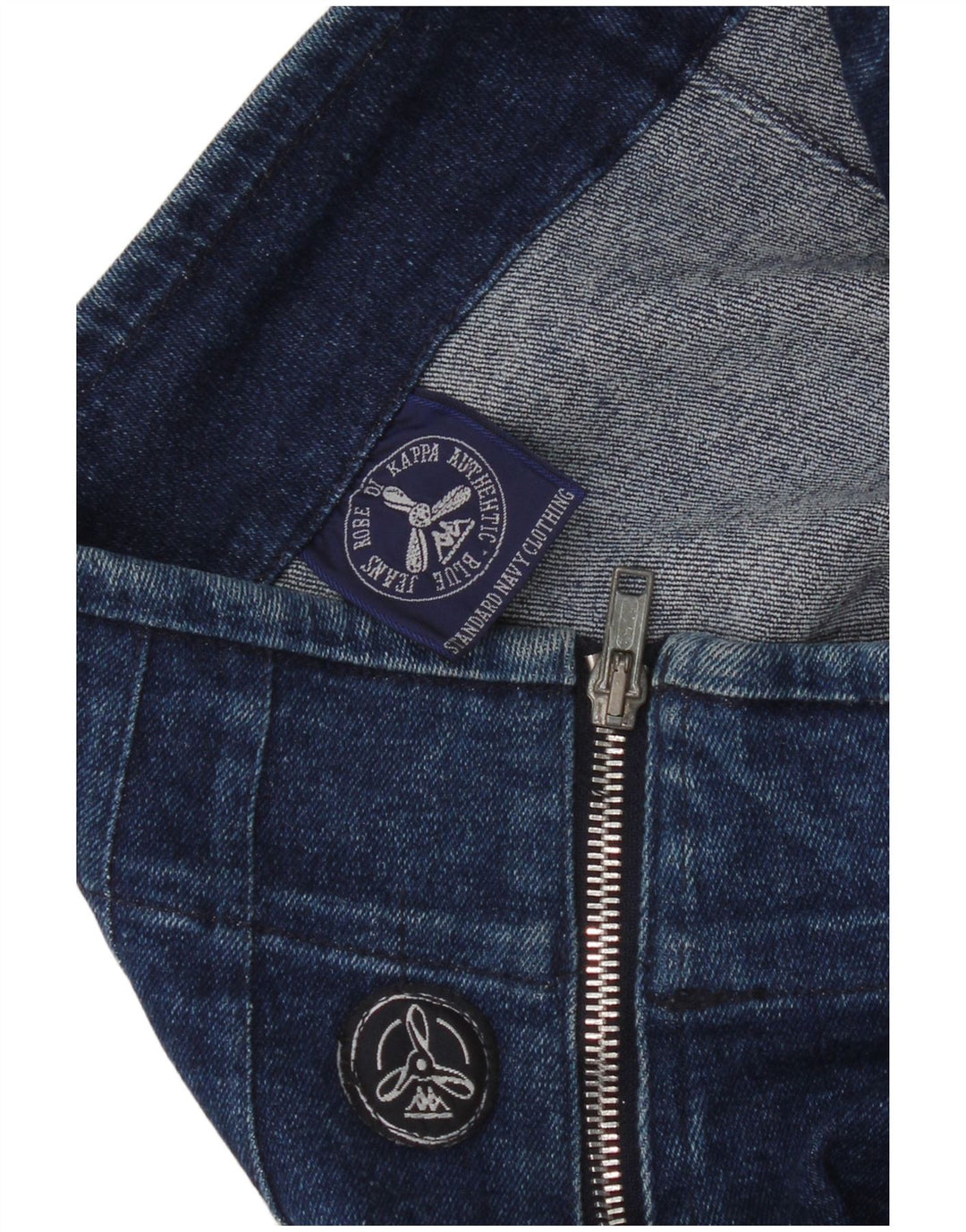 Gonna in denim da donna Kappa W26 piccola blu