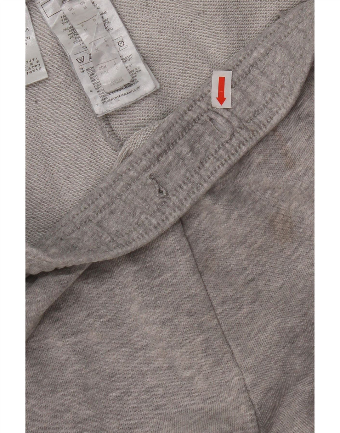 Pantaloni da tuta da uomo Adidas in cotone grigio medio