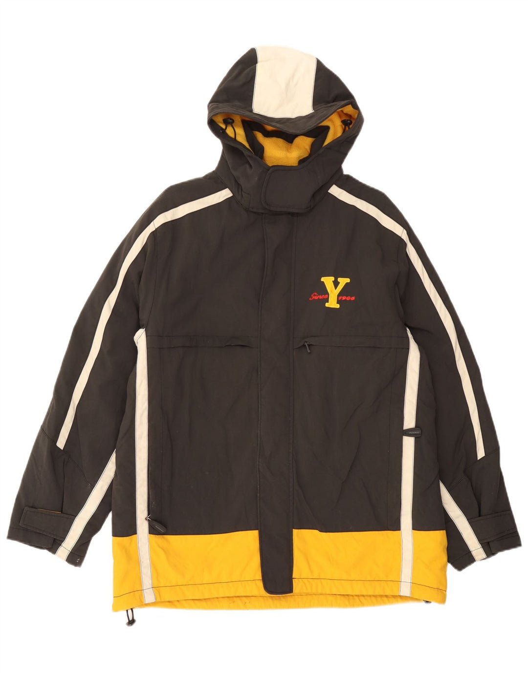 Giacca a vento grafica da ragazzo Invicta 15-16 anni in poliammide nera