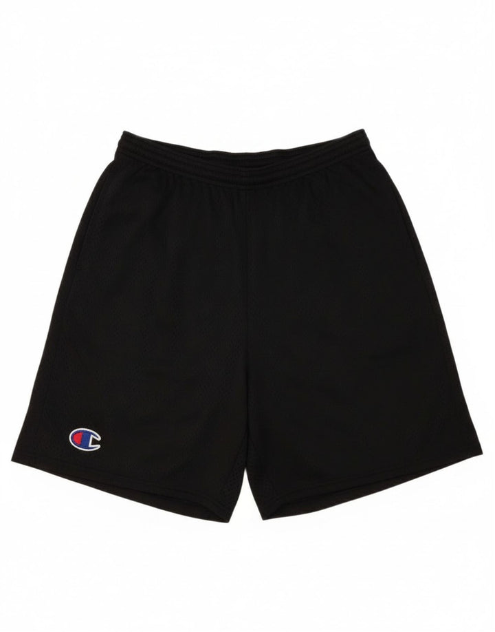 Pantaloncini sportivi da uomo Champion, poliestere nero medio
