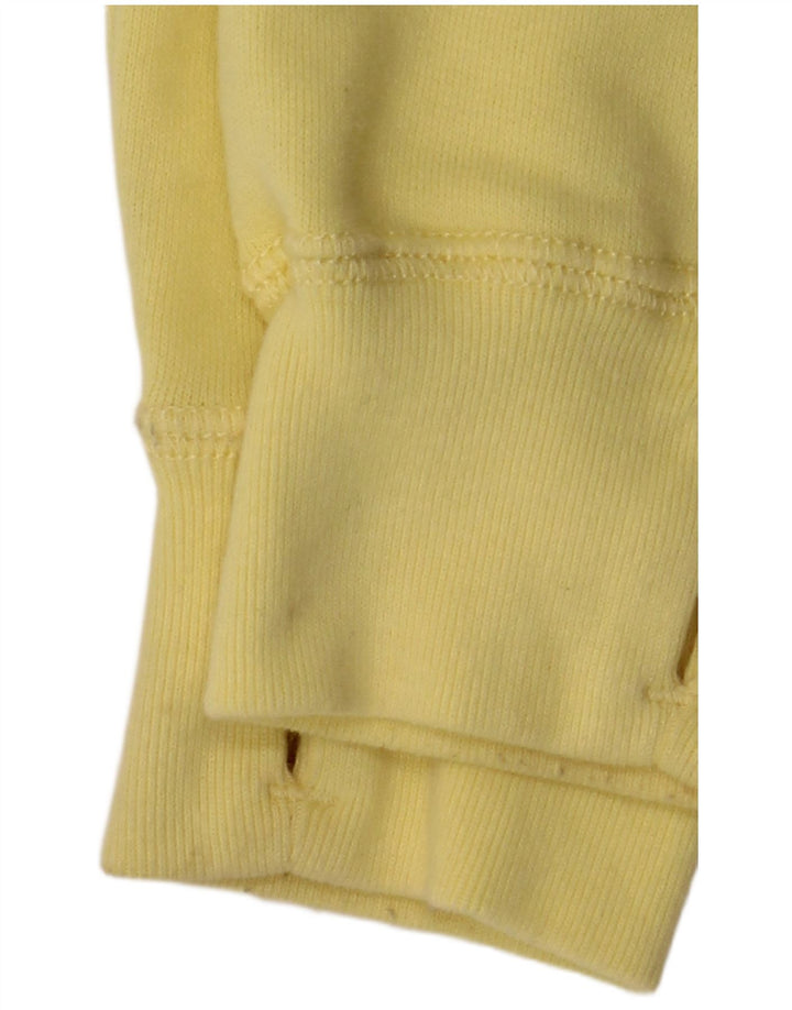 Maglione con cappuccio grafico per ragazze ABERCROMBIE & FITCH 13-14 anni in cotone giallo