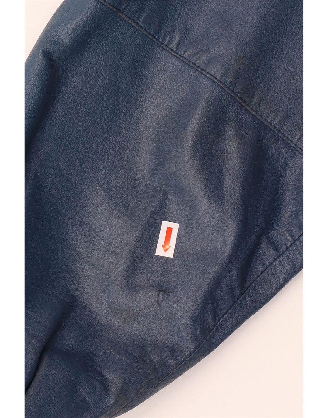 Giacca in pelle militare da uomo VINTAGE IT 52 XL in pelle blu