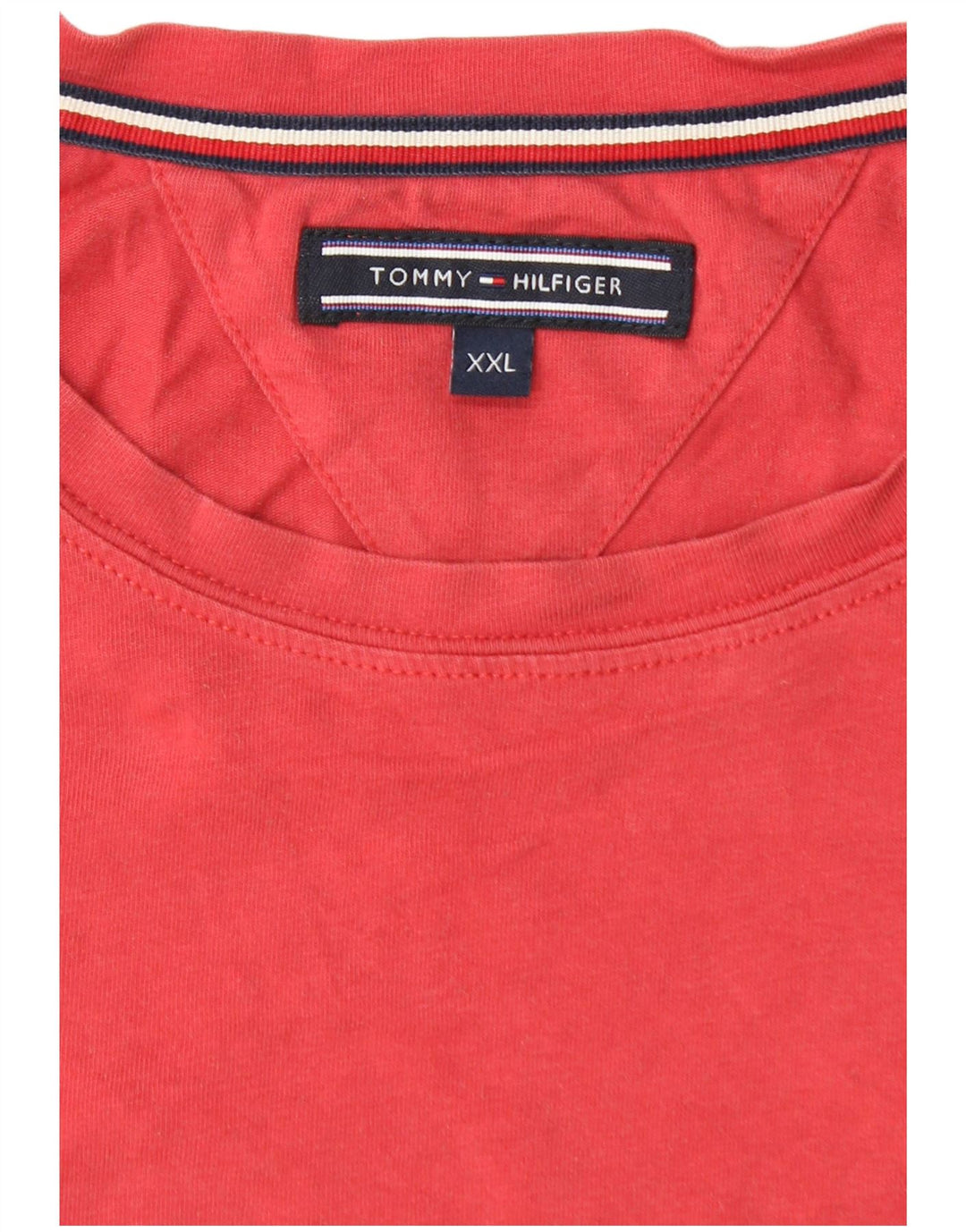T-shirt da uomo Tommy Hilfiger Top 2XL cotone rosso