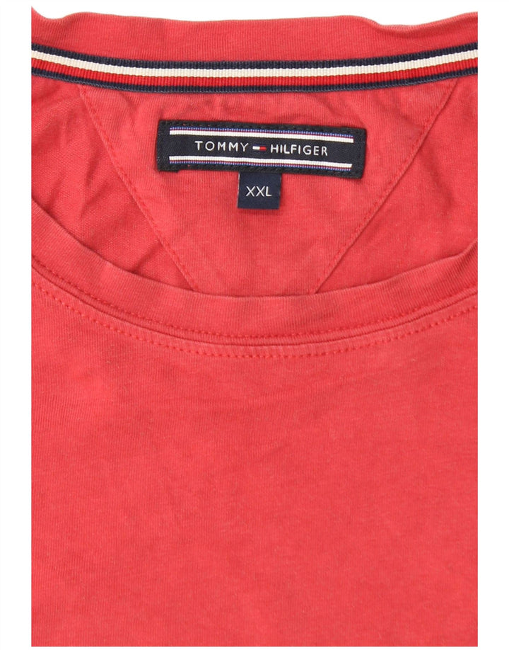 T-shirt da uomo Tommy Hilfiger Top 2XL cotone rosso