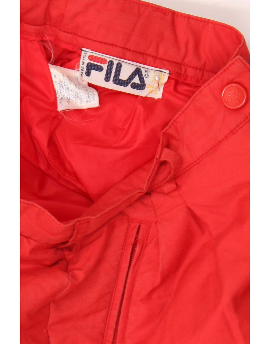 Pantaloni da sci da donna Fila UK 8 Small Rosso Cotone