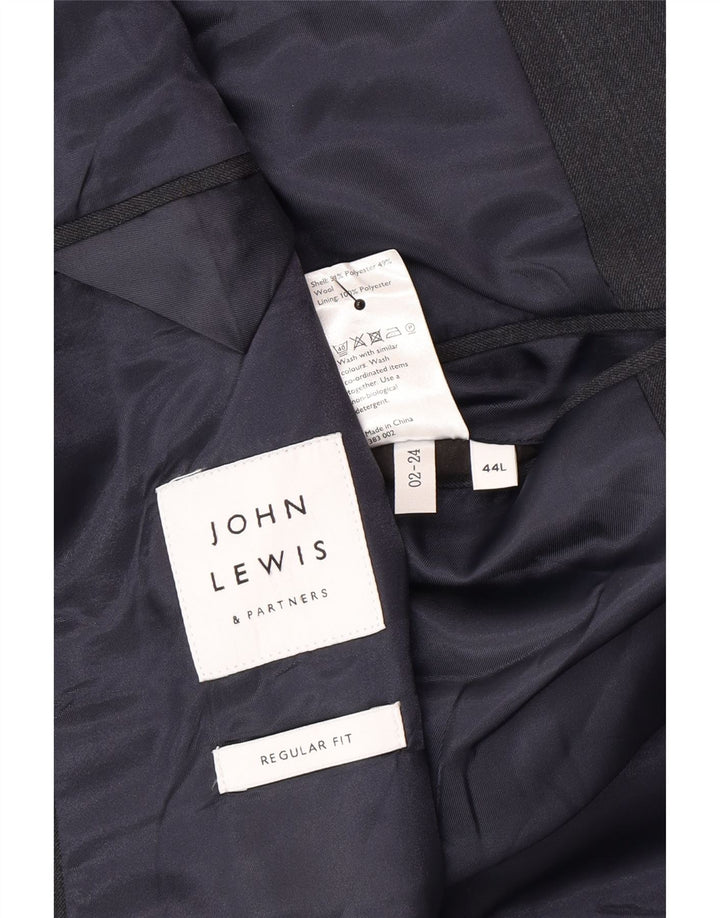 Giacca blazer a 2 bottoni da uomo John Lewis UK 44 2XL poliestere grigio