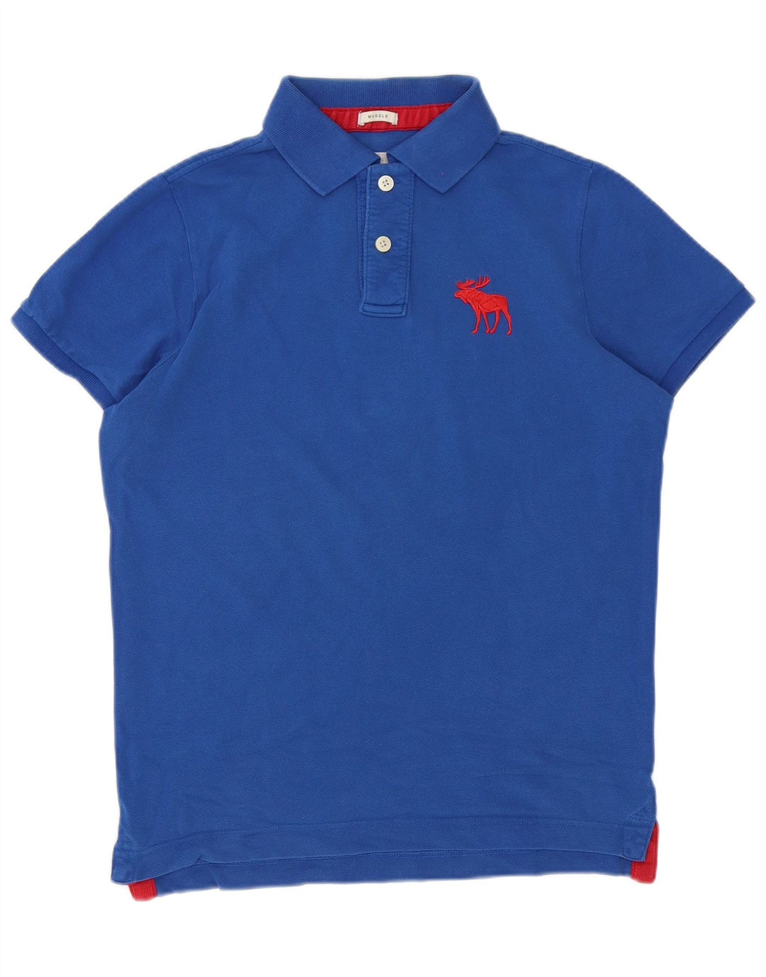 Polo da uomo Abercrombie & Fitch XL Blu
