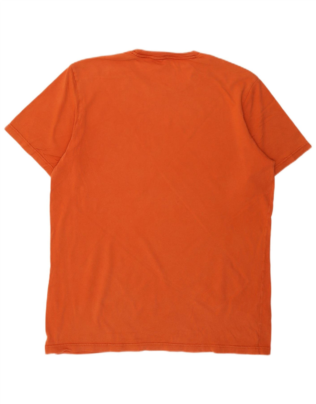 Eddie Bauer T-shirt grafica alta da uomo Top grande in cotone arancione