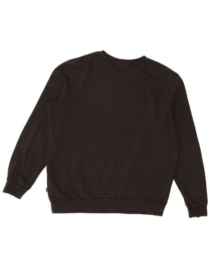 Felpa grafica da uomo Puma Maglione grande in cotone nero