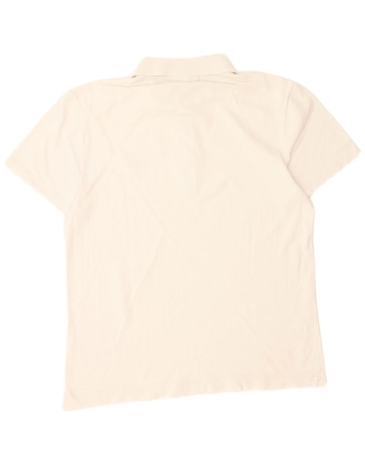 Polo da uomo slim fit Lacoste taglia 4, cotone bianco medio