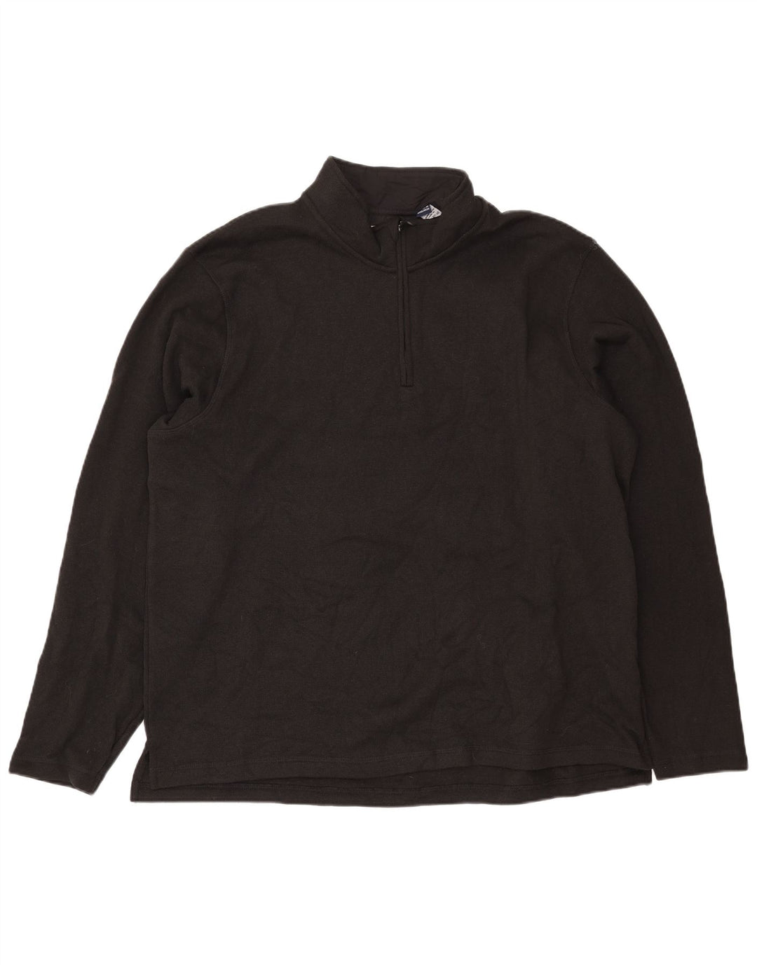 Felpa Wrangler da uomo con zip e collo, maglione XL, poliestere nero