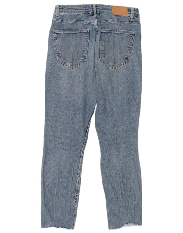 Jeans corti da donna Zara EU 36 XS W26 L24 cotone blu